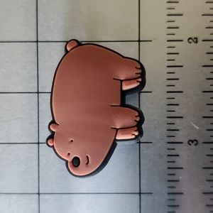 NEW! We Bare Bears Grizzly Bear Croc Shoe Charm